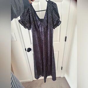 Crystal Doll Satin Dot Dress